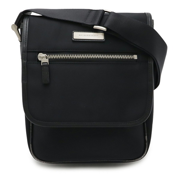 BURBERRY Shoulder bag in nylon and leather, black - Picture 1 of 10